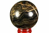 Polished Stromatolite (Greysonia) Sphere - Bolivia #113558-1